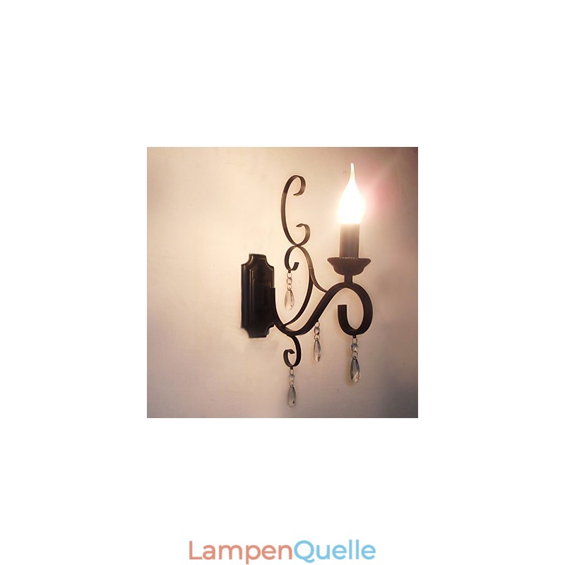 Kristallkerzenlampe Eisen Kreative Persönlichkeit Korridor Treppenhaus Dekoration Nachttischlampe Wandleuchte