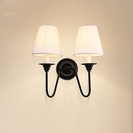 Rustic Lodge Wandleuchter mit schwarzem Oxid-Finish, Funktion zum Schutz der Augen, Umgebungslicht