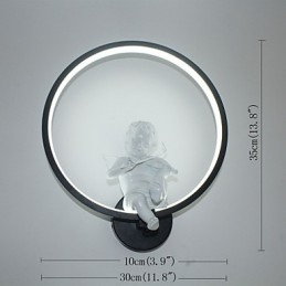 Wandleuchte Moderne kreative Persönlichkeit Lampe Designer Engel Dekoration Lampe Aluminium integrierte Korridor Wandleuchte