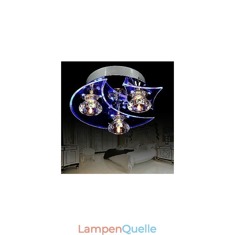 Chandelier Modern Crystal Living 3 Lights