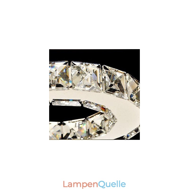 Kristall Unterputz 5 Lichter Moderne Transparent Galvanik Edelstahl
