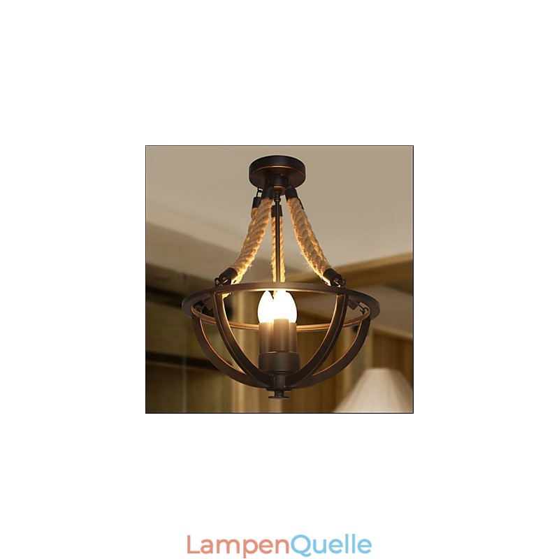 Amerikanische Decke Retro Seil einfache Lampe