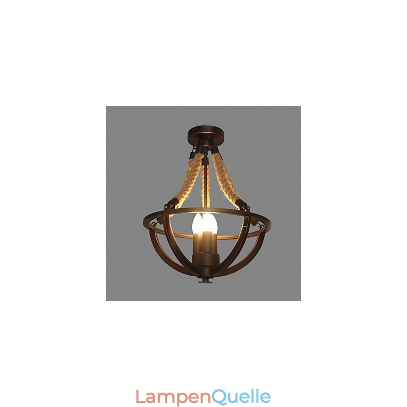 Amerikanische Decke Retro Seil einfache Lampe