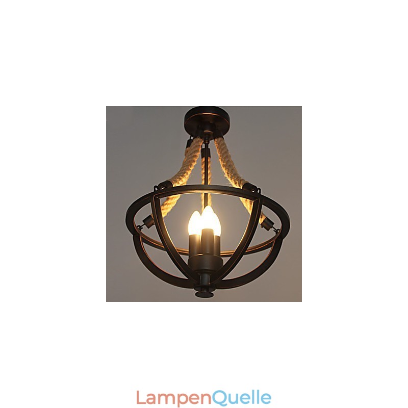 Amerikanische Decke Retro Seil einfache Lampe