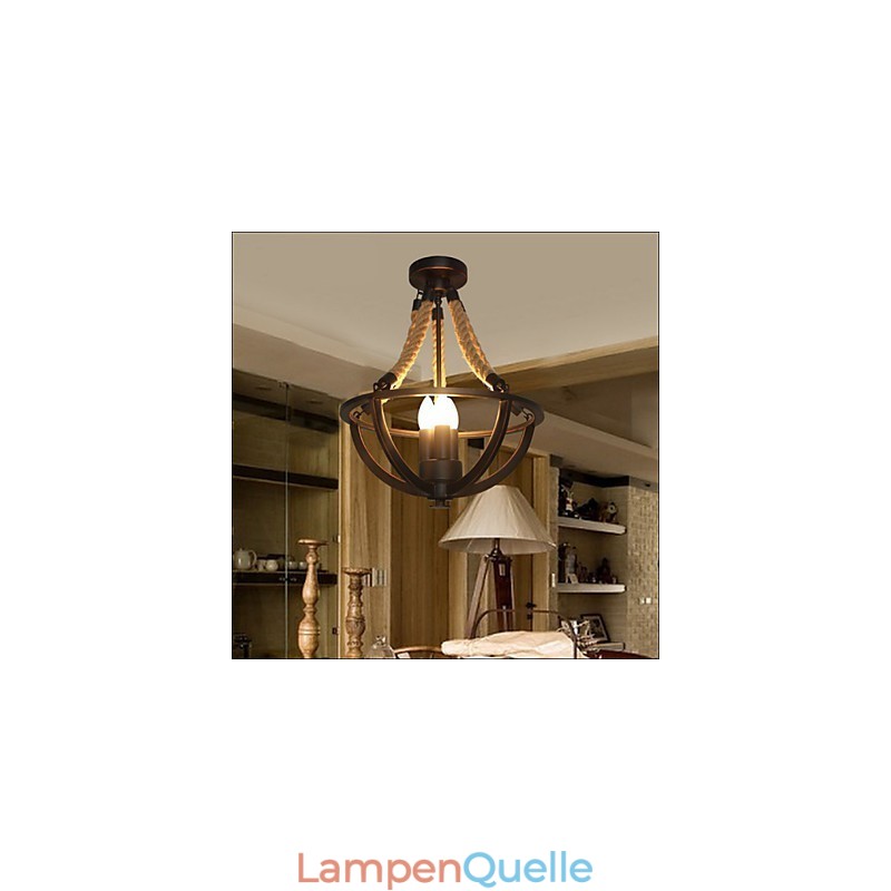 Amerikanische Decke Retro Seil einfache Lampe