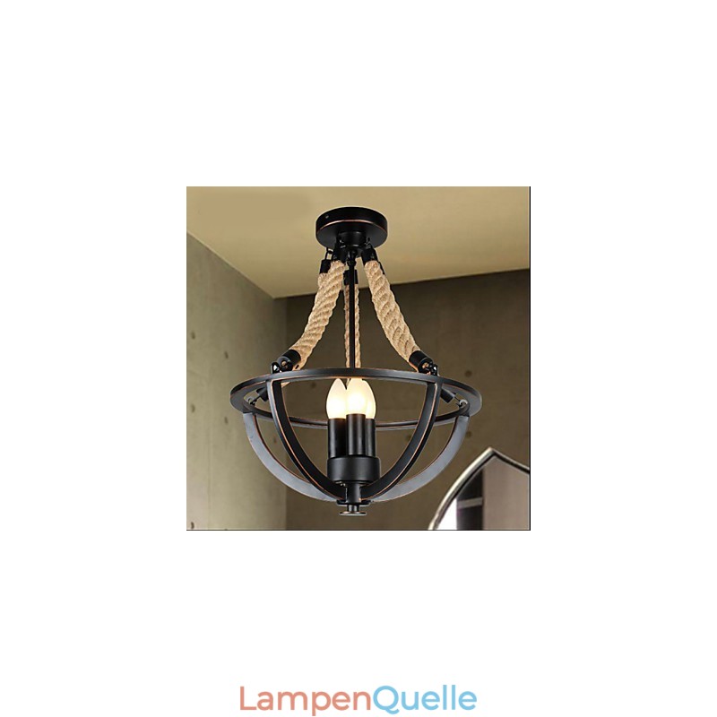 Amerikanische Decke Retro Seil einfache Lampe