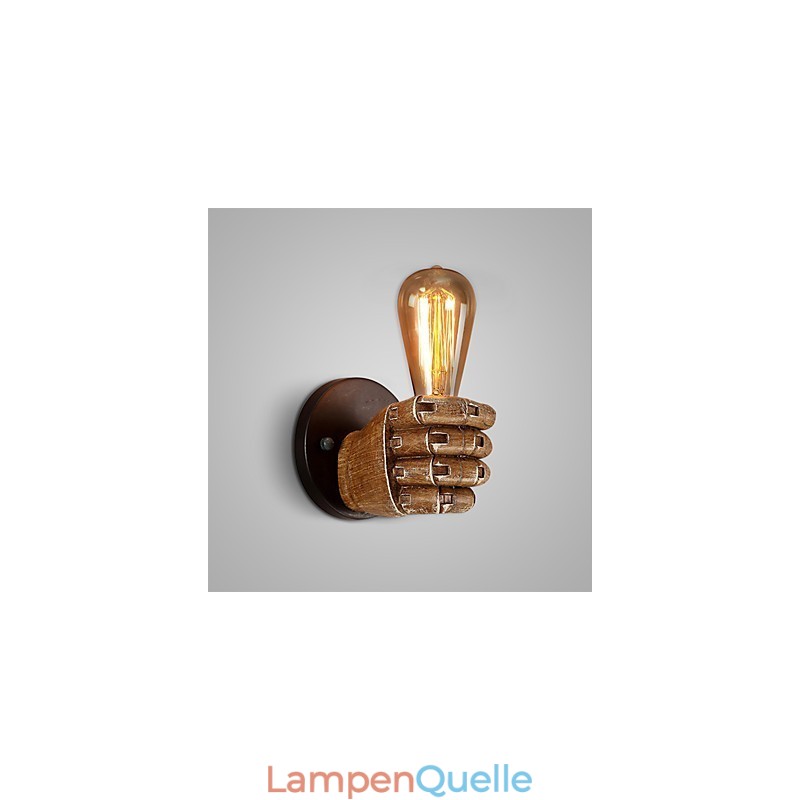 Loft Industrielle Cafe Wandlampe Harz Wandlampe Lodge Antik Vintage Retro Malerei Funktion für Mini Stil Umgebungslicht Wandleuchten Wandleuchte