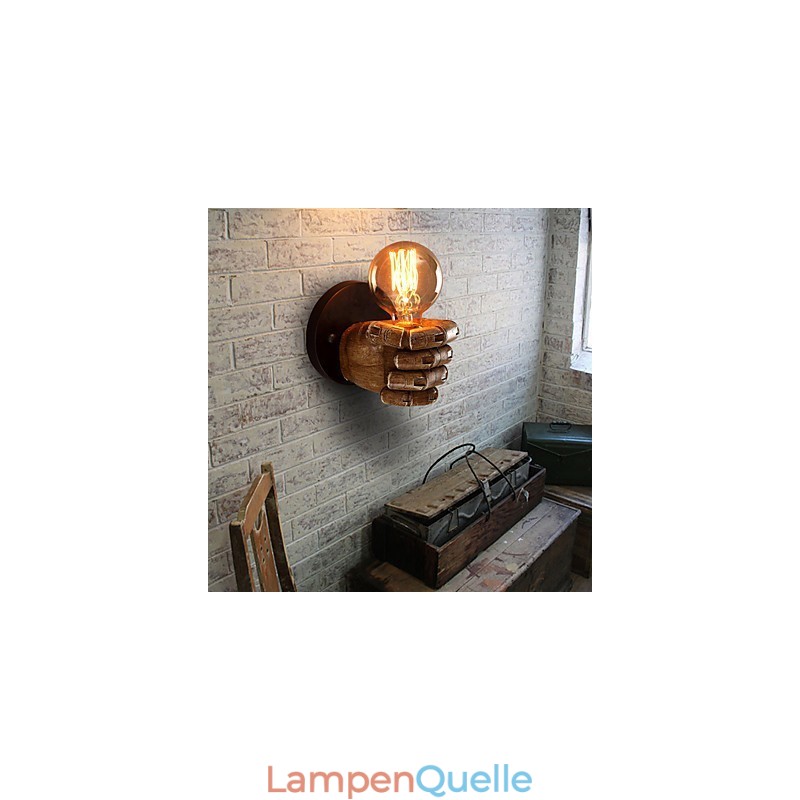 Loft Industrielle Cafe Wandlampe Harz Wandlampe Lodge Antik Vintage Retro Malerei Funktion für Mini Stil Umgebungslicht Wandleuchten Wandleuchte