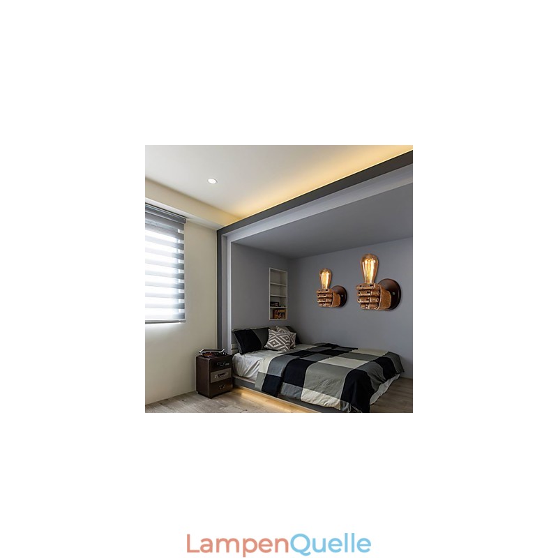 Loft Industrielle Cafe Wandlampe Harz Wandlampe Lodge Antik Vintage Retro Malerei Funktion für Mini Stil Umgebungslicht Wandleuchten Wandleuchte