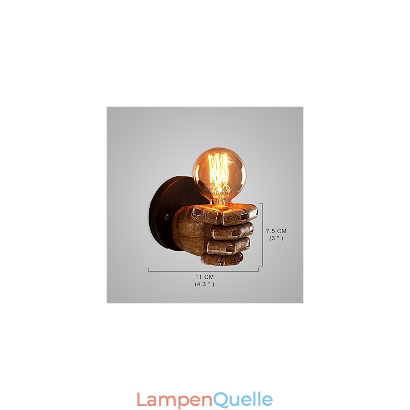 Loft Industrielle Cafe Wandlampe Harz Wandlampe Lodge Antik Vintage Retro Malerei Funktion für Mini Stil Umgebungslicht Wandleuchten Wandleuchte