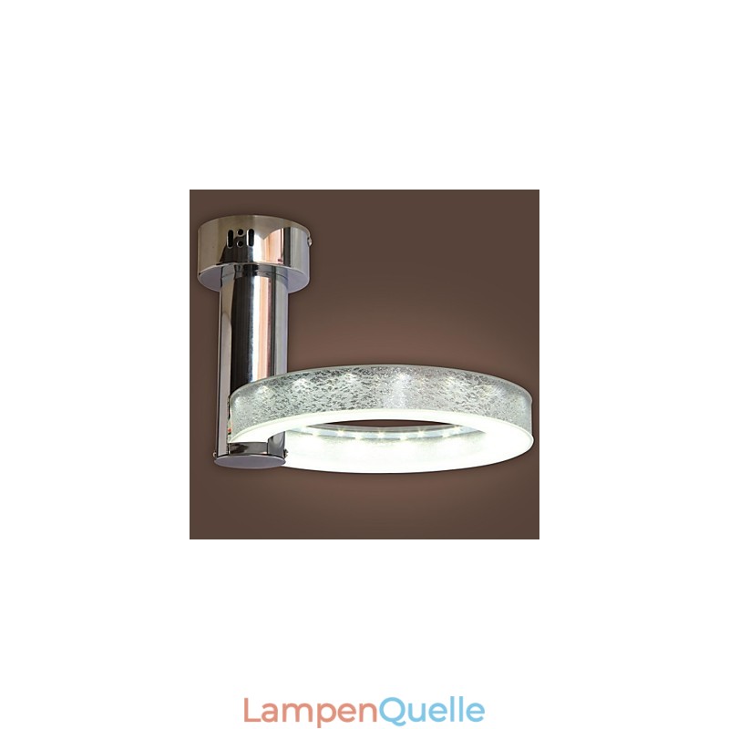 Silberner Acryl-Kronleuchter (Chrom-Finish)
