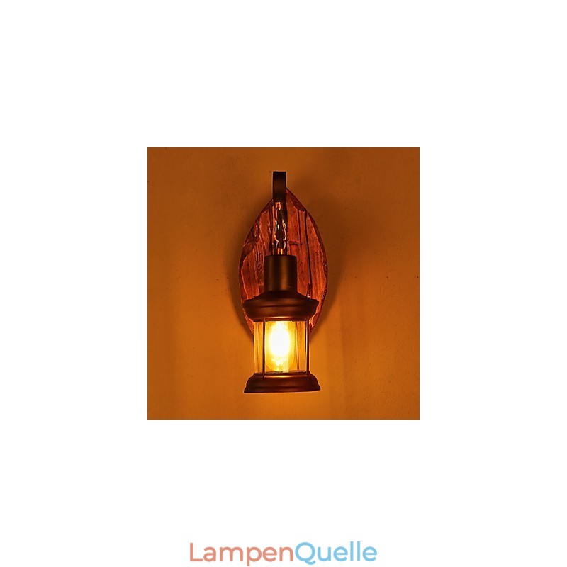 Einkopf-Industrie-Vintage-Retro-Wandleuchte aus Holz und Metall, Farbe zum Dekorieren von Wandleuchten im Home-Hotel-Korridor