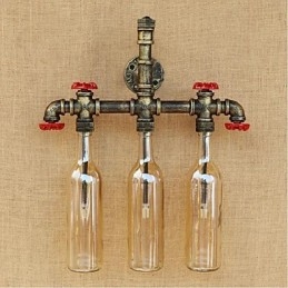 Retro Industrielle Windschalter Wasserflasche Wandlampe Wandleuchte Bernstein