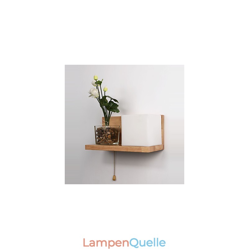 Holz Wandleuchten Max Landhausstil mit Schalter