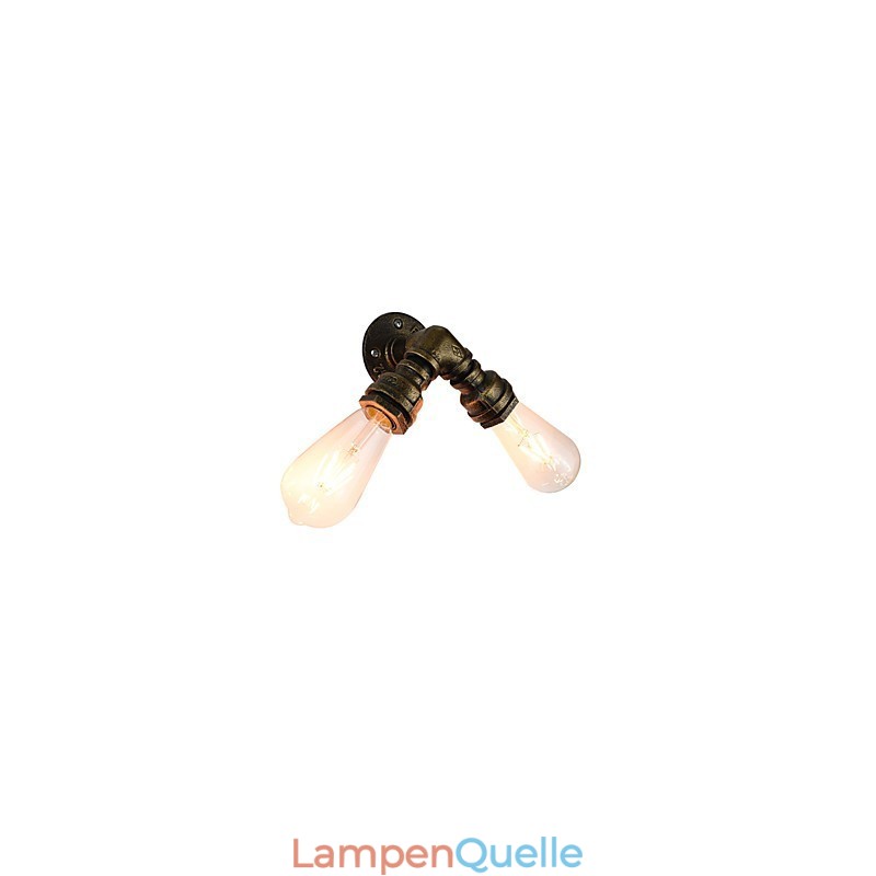 Wandleuchte Wandleuchten Wand Eisen Wandlampe dumm schwarz Lichtschwert Lampe an der Wand