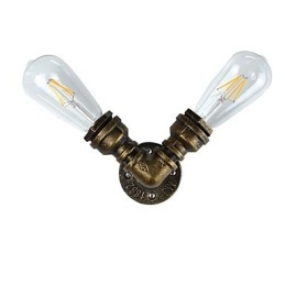 Wandleuchte Wandleuchten Wand Eisen Wandlampe dumm schwarz Lichtschwert Lampe an der Wand