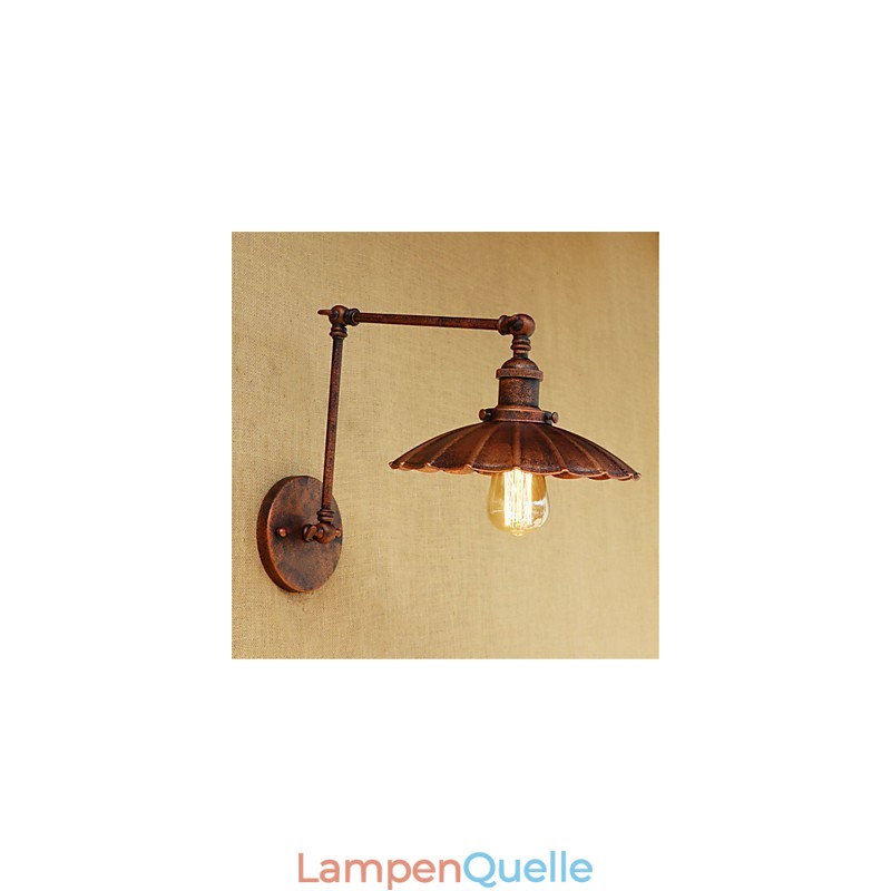 Rustikale Lodge Country Retro Malerei Funktion für Mini-Stil Swing Arm Ambient Light Swing