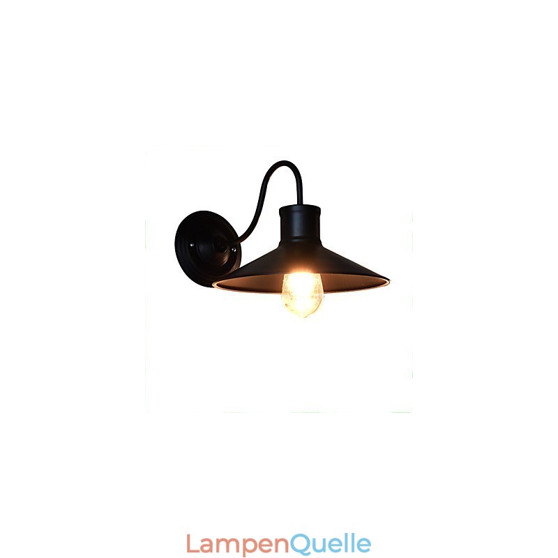Wandleuchte Wandleuchten Wand Eisen Wandlampe dumm schwarz Lichtschwert Lampe an der Wand