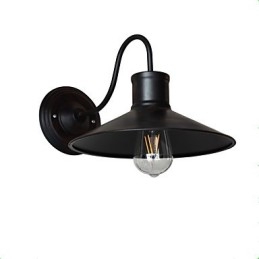 Wandleuchte Wandleuchten Wand Eisen Wandlampe dumm schwarz Lichtschwert Lampe an der Wand