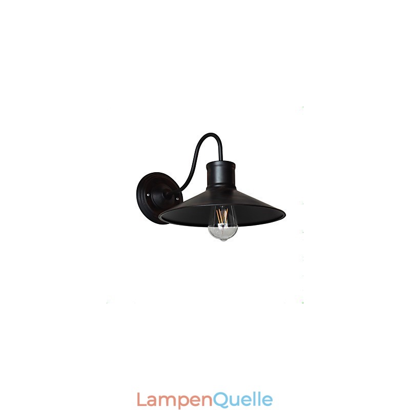 Wandleuchte Wandleuchten Wand Eisen Wandlampe dumm schwarz Lichtschwert Lampe an der Wand