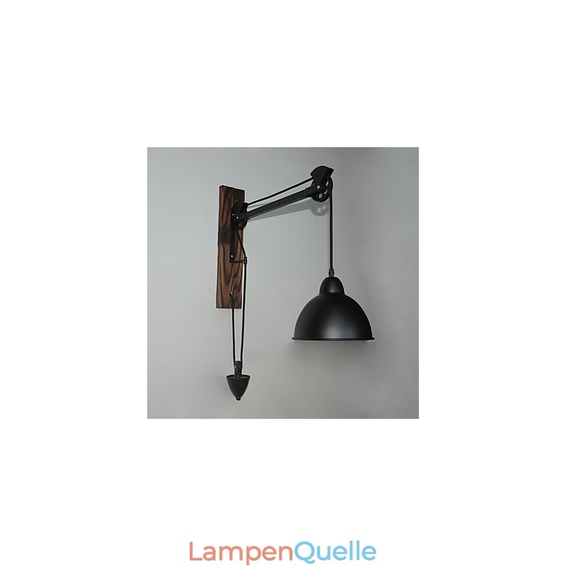 Amerikanischen land stil wand lampe retro kreative Holz pulley wand lampe