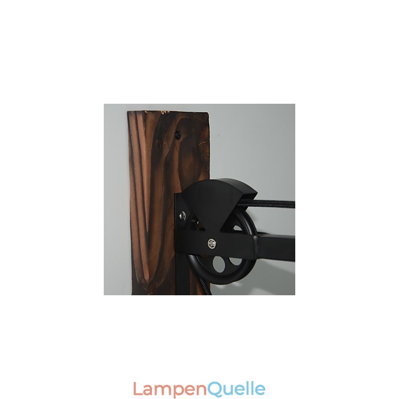 Amerikanischen land stil wand lampe retro kreative Holz pulley wand lampe