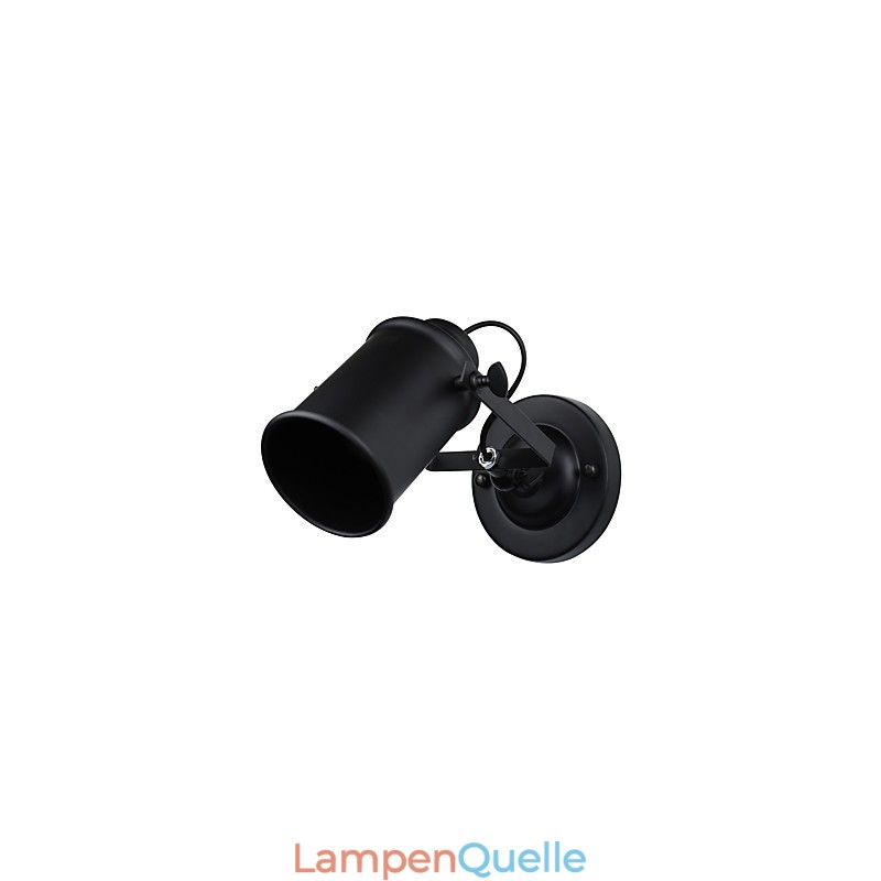 Wandleuchte aus lackiertem Stahl, dumme schwarze amerikanische Kaffeedekoration, Retro-Wandleuchte, Lichtschwertlampe an der Wand