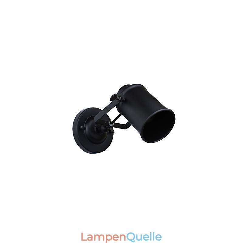 Wandleuchte aus lackiertem Stahl, dumme schwarze amerikanische Kaffeedekoration, Retro-Wandleuchte, Lichtschwertlampe an der Wand