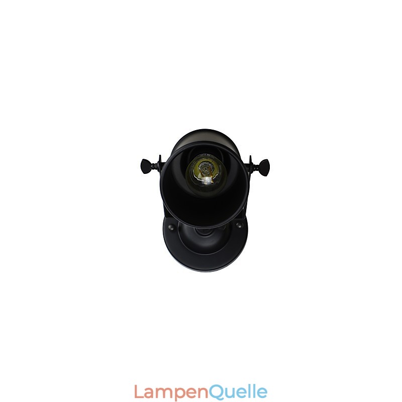 Wandleuchte aus lackiertem Stahl, dumme schwarze amerikanische Kaffeedekoration, Retro-Wandleuchte, Lichtschwertlampe an der Wand