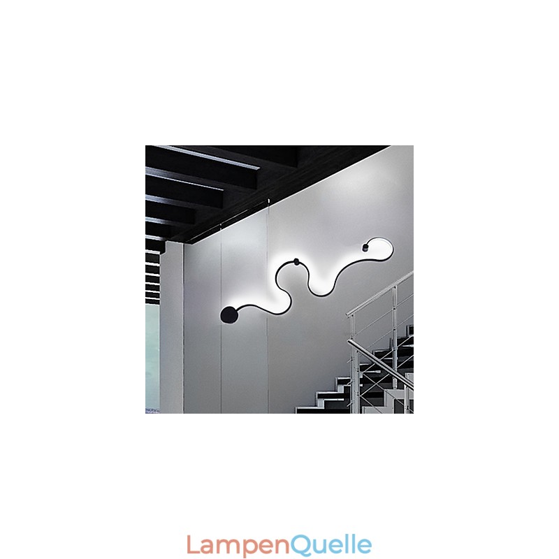 Wandleuchten Moderne zeitgenössische Malerei Feature Aluminium Wandleuchte für Schlafzimmer Treppe Wohnzimmer Lampe