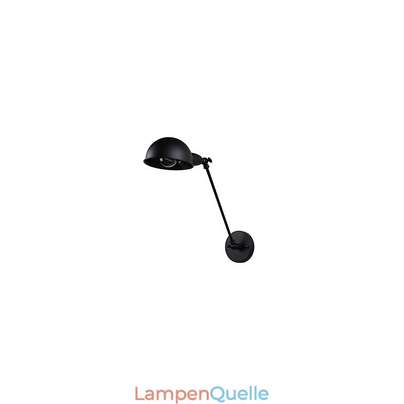 Wandleuchte aus lackiertem Stahl, dumme schwarze amerikanische Kaffeedekoration, Retro-Wandleuchte, Lichtschwertlampe an der Wand