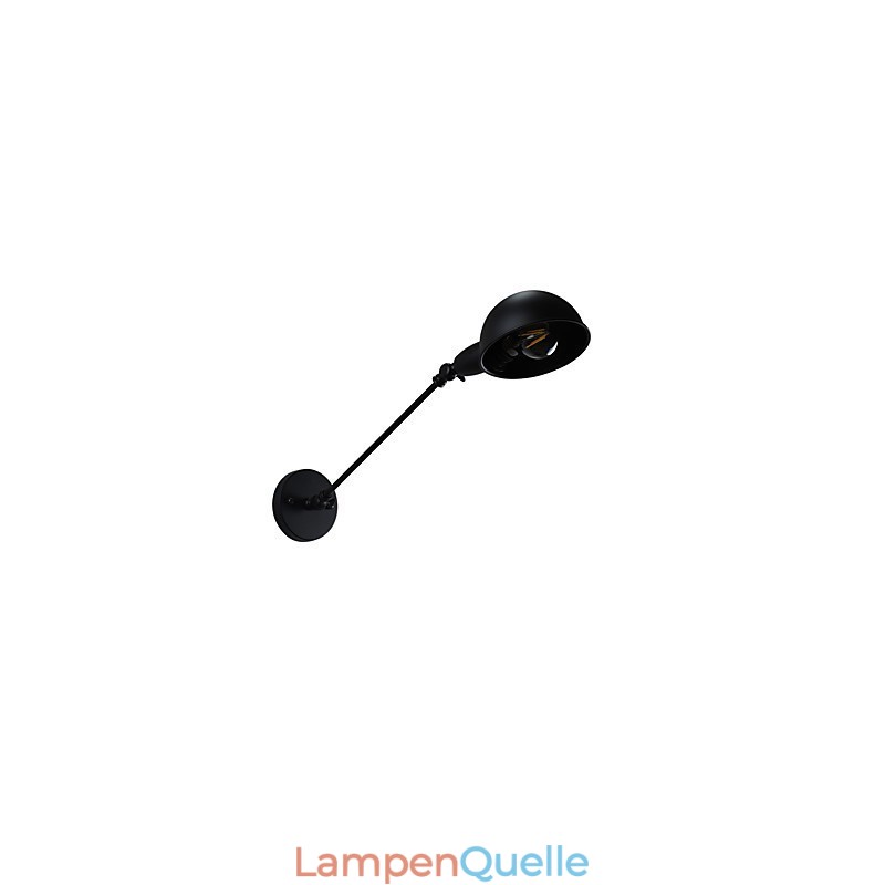 Wandleuchte aus lackiertem Stahl, dumme schwarze amerikanische Kaffeedekoration, Retro-Wandleuchte, Lichtschwertlampe an der Wand