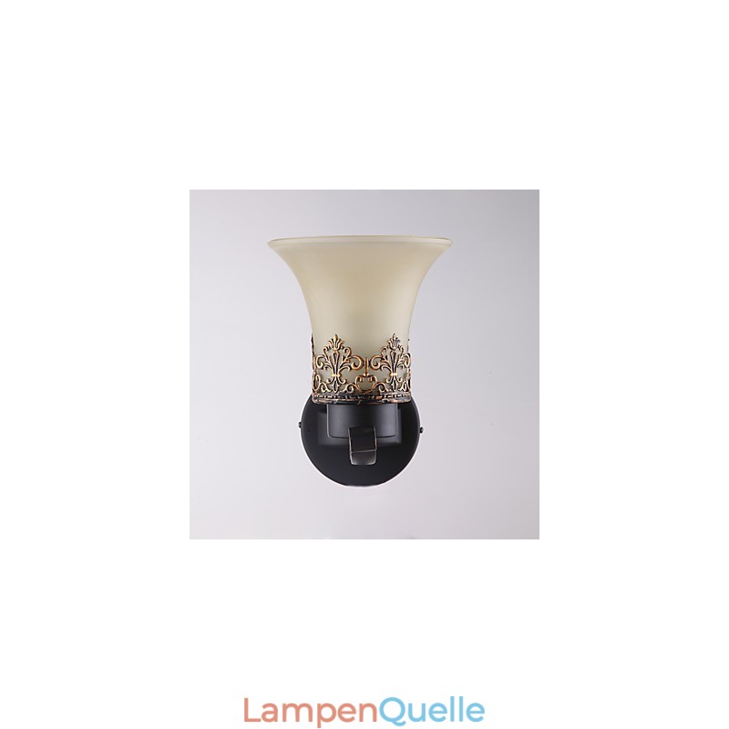 Amerikanische Vintage-Wandlampe aus Metall mit Glas im Landhausstil mit einem Kopf für die Wanddekoration im Kantinenzimmer, Wohnzimmer, Eingangsbereich