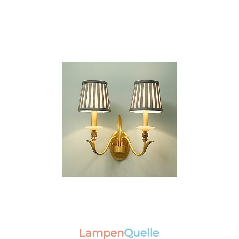 Einfaches Landhaus, traditionelles klassisches Messing-Feature für Wandleuchten im Mini-Stil, Uplight-Wandleuchter