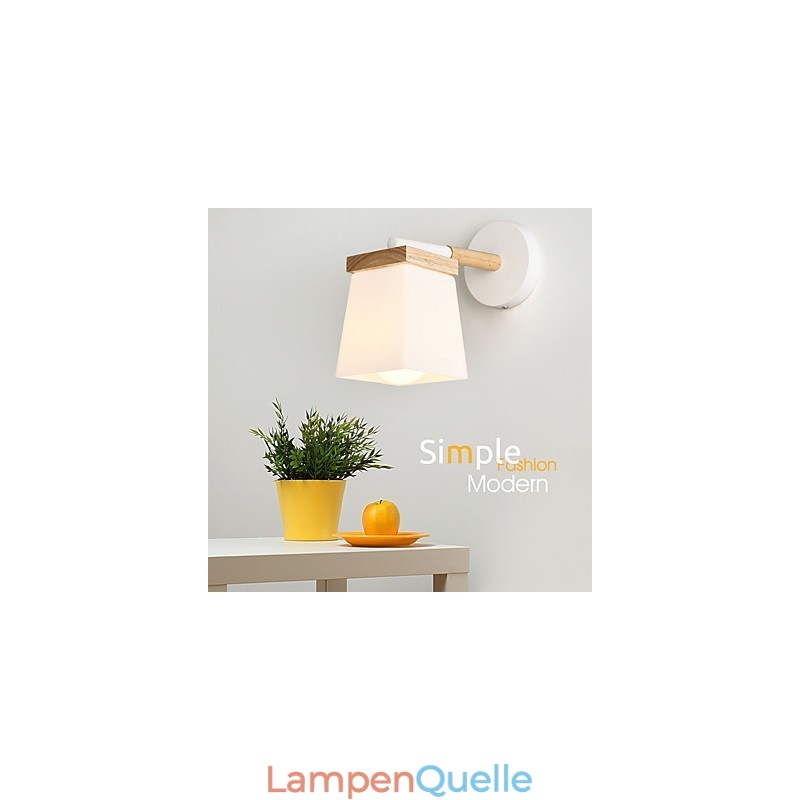 Squere Glassshade Wandleuchte für Schlafzimmer Moderne Funktion Umgebungslicht Wandleuchten Wandleuchte