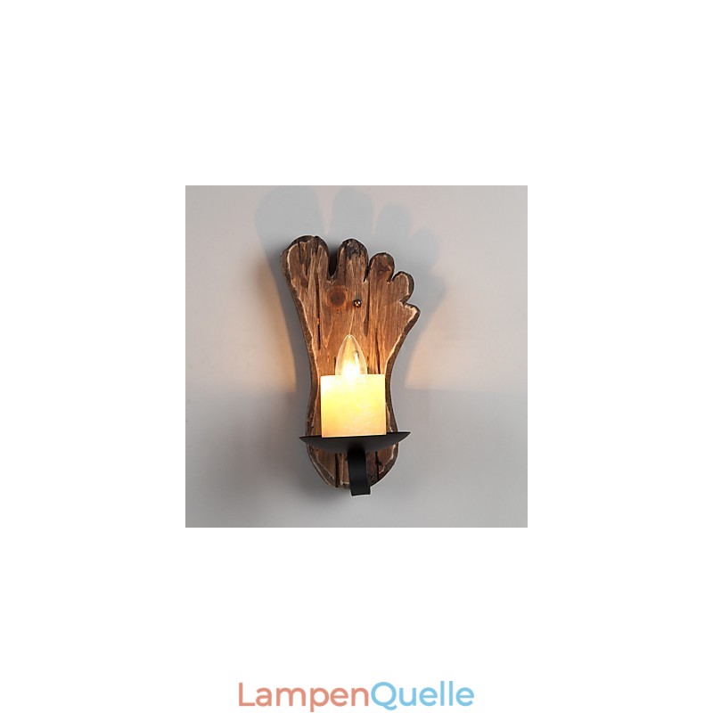 Einkopf-Industrie-Vintage-Retro-Wandleuchte aus Holz und Metall, Farbe zum Dekorieren von Wandleuchten im Home-Hotel-Korridor