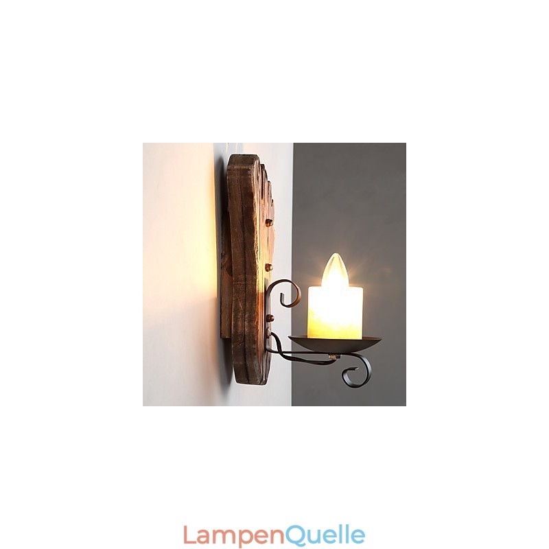 Einkopf-Industrie-Vintage-Retro-Wandleuchte aus Holz und Metall, Farbe zum Dekorieren von Wandleuchten im Home-Hotel-Korridor