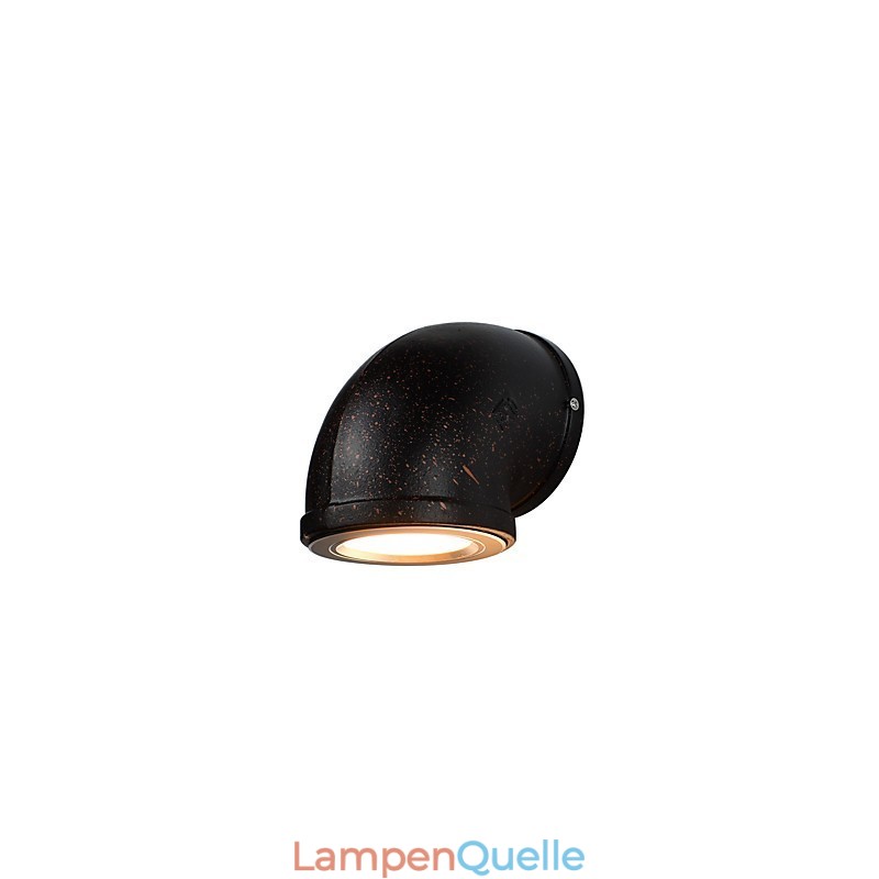 Wandleuchte Wandleuchten Wand Eisen Wandlampe dumm schwarz Lichtschwert Lampe an der Wand