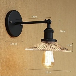 Country-Retro-Malerei-Funktion für Mini-Stil Augenschutz Umgebungslicht Wandleuchten
