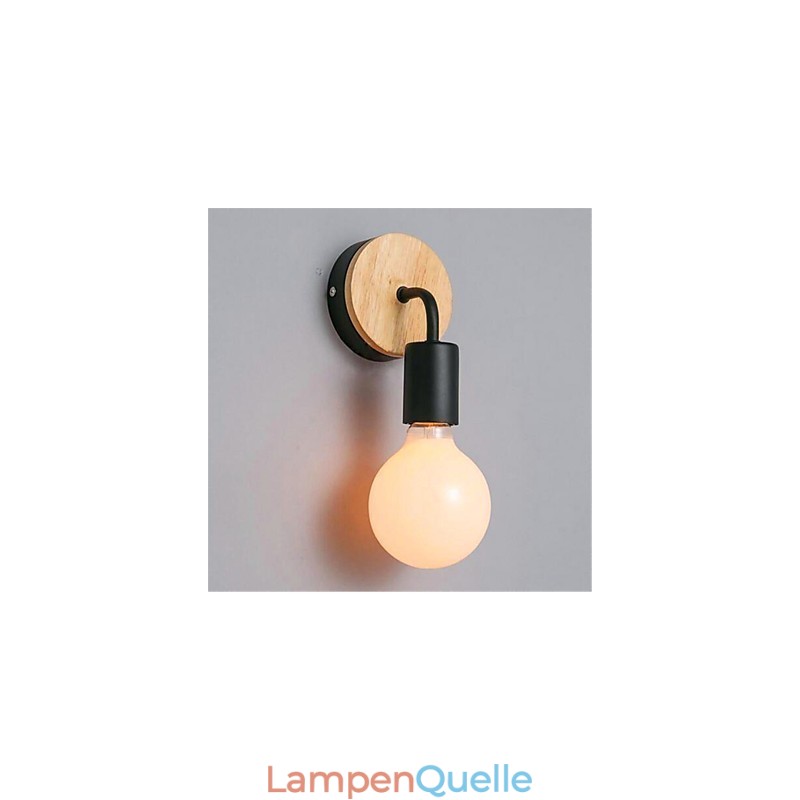 Moderne minimalistische kreative Persönlichkeit Holz Eisen Lampe Korridor Balkon Schlafzimmer Nacht Eisen Wandlampe