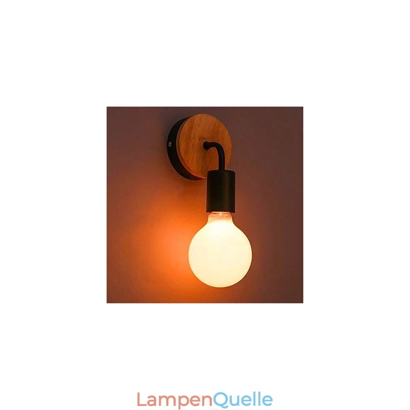 Moderne minimalistische kreative Persönlichkeit Holz Eisen Lampe Korridor Balkon Schlafzimmer Nacht Eisen Wandlampe