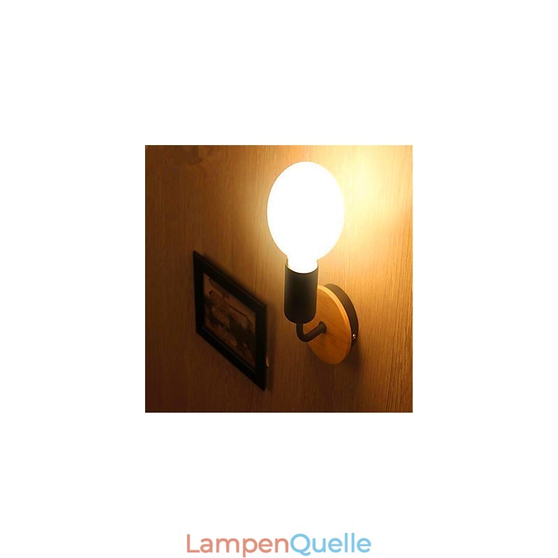 Moderne minimalistische kreative Persönlichkeit Holz Eisen Lampe Korridor Balkon Schlafzimmer Nacht Eisen Wandlampe