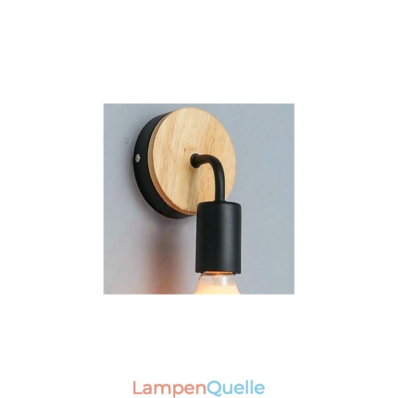 Moderne minimalistische kreative Persönlichkeit Holz Eisen Lampe Korridor Balkon Schlafzimmer Nacht Eisen Wandlampe