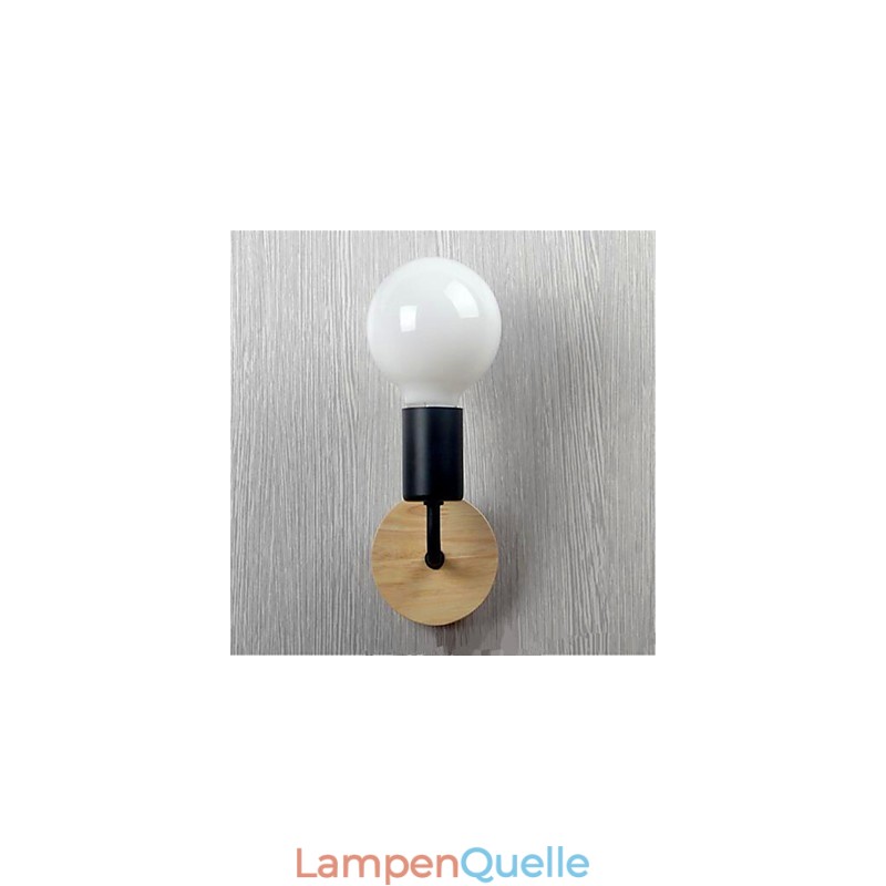 Moderne minimalistische kreative Persönlichkeit Holz Eisen Lampe Korridor Balkon Schlafzimmer Nacht Eisen Wandlampe