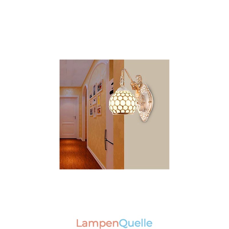 Einfache Wandleuchte im europäischen Stil Retro Pastoral Schlafzimmer Nachttisch Balkon Treppe Flur Spiegellampe
