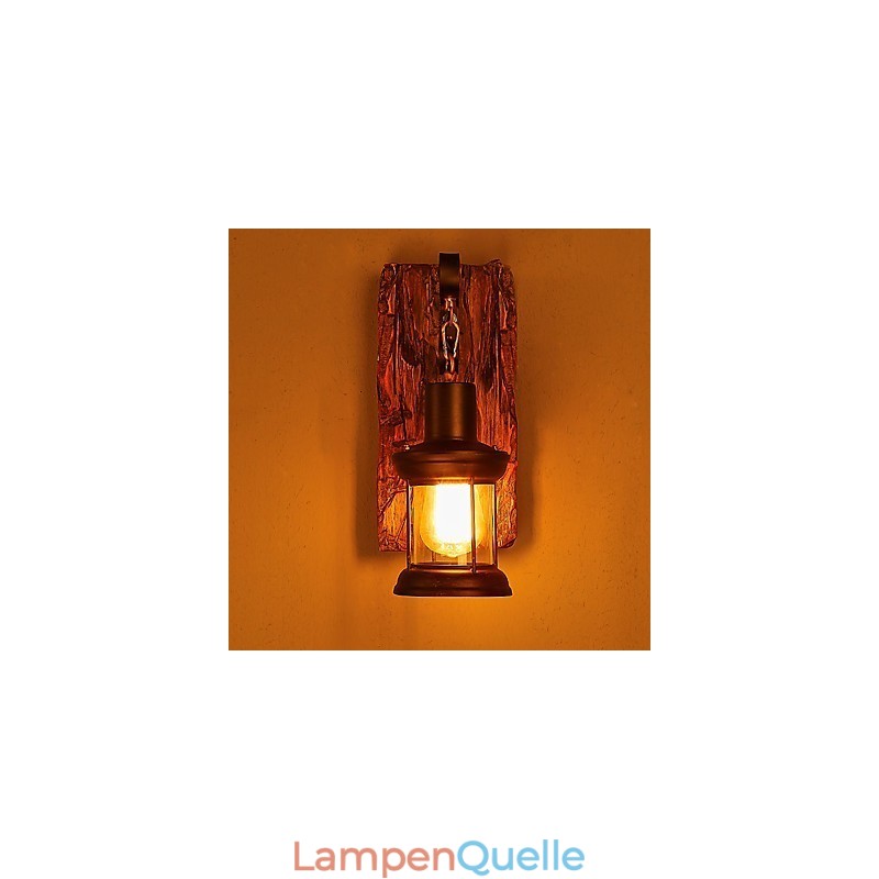 Einkopf-Industrie-Vintage-Retro-Wandleuchte aus Holz und Metall, Farbe zum Dekorieren von Wandleuchten im Home-Hotel-Korridor