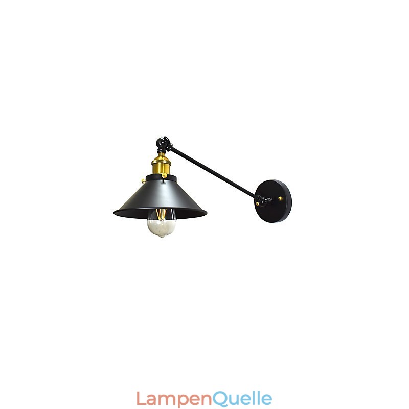Buzz Wand Eisen Wandlampe Dumme schwarze Lichtschwertlampe an der Wand