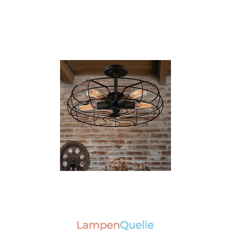 Die amerikanische Country Industrial Designer Lampe personalisierte Lampe europäischen Retro Fan Deckenleuchten