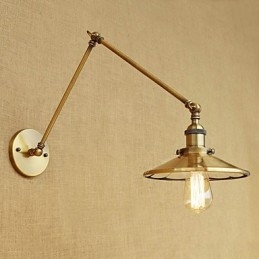 Rustikale Lodge Country Retro Galvanisierte Funktion für Mini-Stil Schwenkarm-Umgebungslicht
