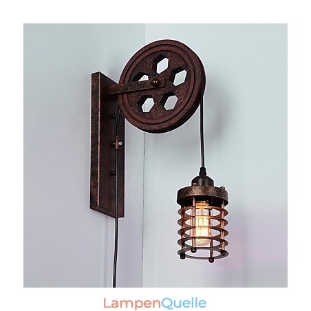 Industrielle Retro Eisen Wandleuchte Kreative Persönlichkeit Lift Pully Wandleuchte Industrielle Retro Eisen Wandleuchte Kreative Persönlichkeit Lift Pully Wandleuchte